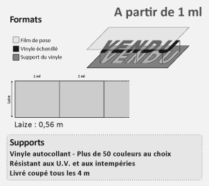 découpe vinyle formats et supports