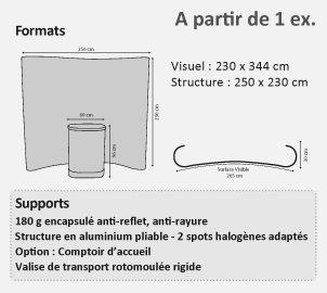 stand parapluie format support